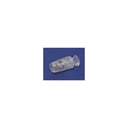 This is a toggle, made from plastic and Clear in colour.