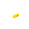 This is a toggle, made from plastic and Yellow in colour.