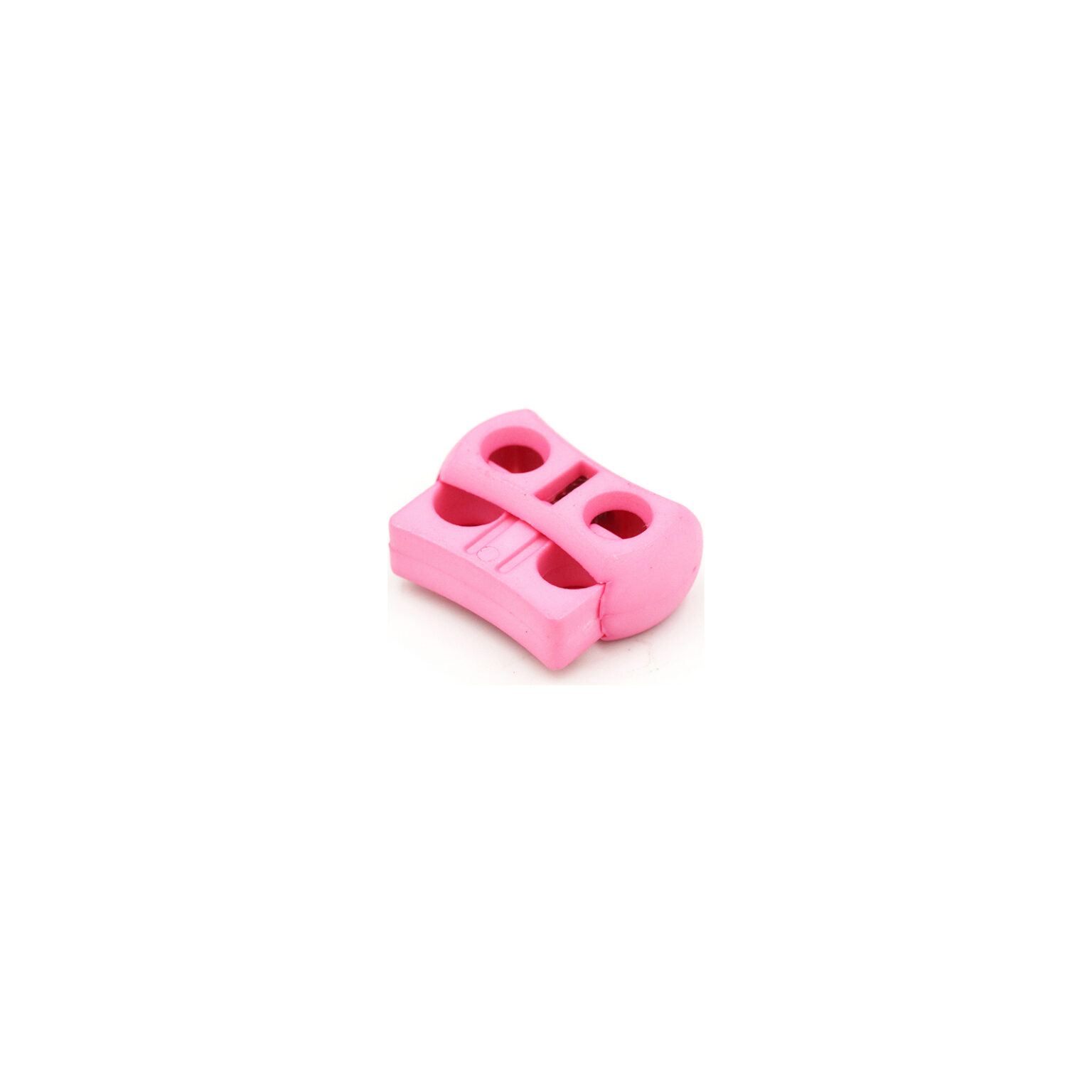 This is a toggle, made from plastic and Pink in colour.