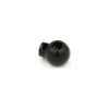 This is a toggle, made from plastic and Black in colour.