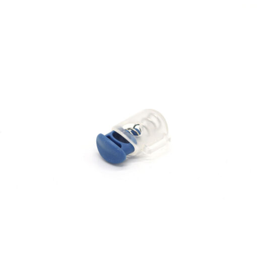 This is a toggle, made from plastic clear and Clear in colour.