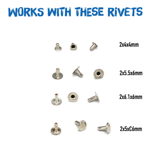 Alternative view of 6x2mm Cap & Rivet set