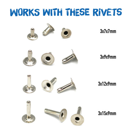 Alternative view of 8x3mm Cap & Rivet Set