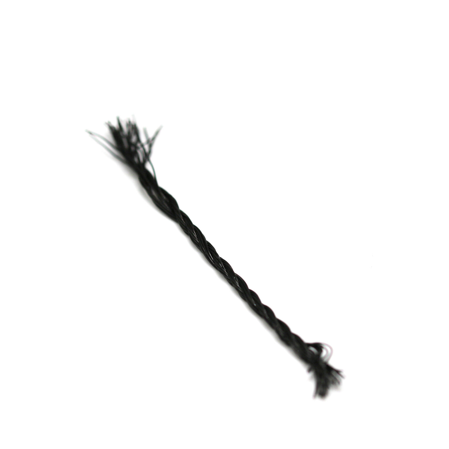 This is a 2mm drawcord, made from plastic and Black in colour.