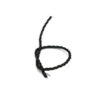 This is a 2mm drawcord, made from plastic and Black in colour.