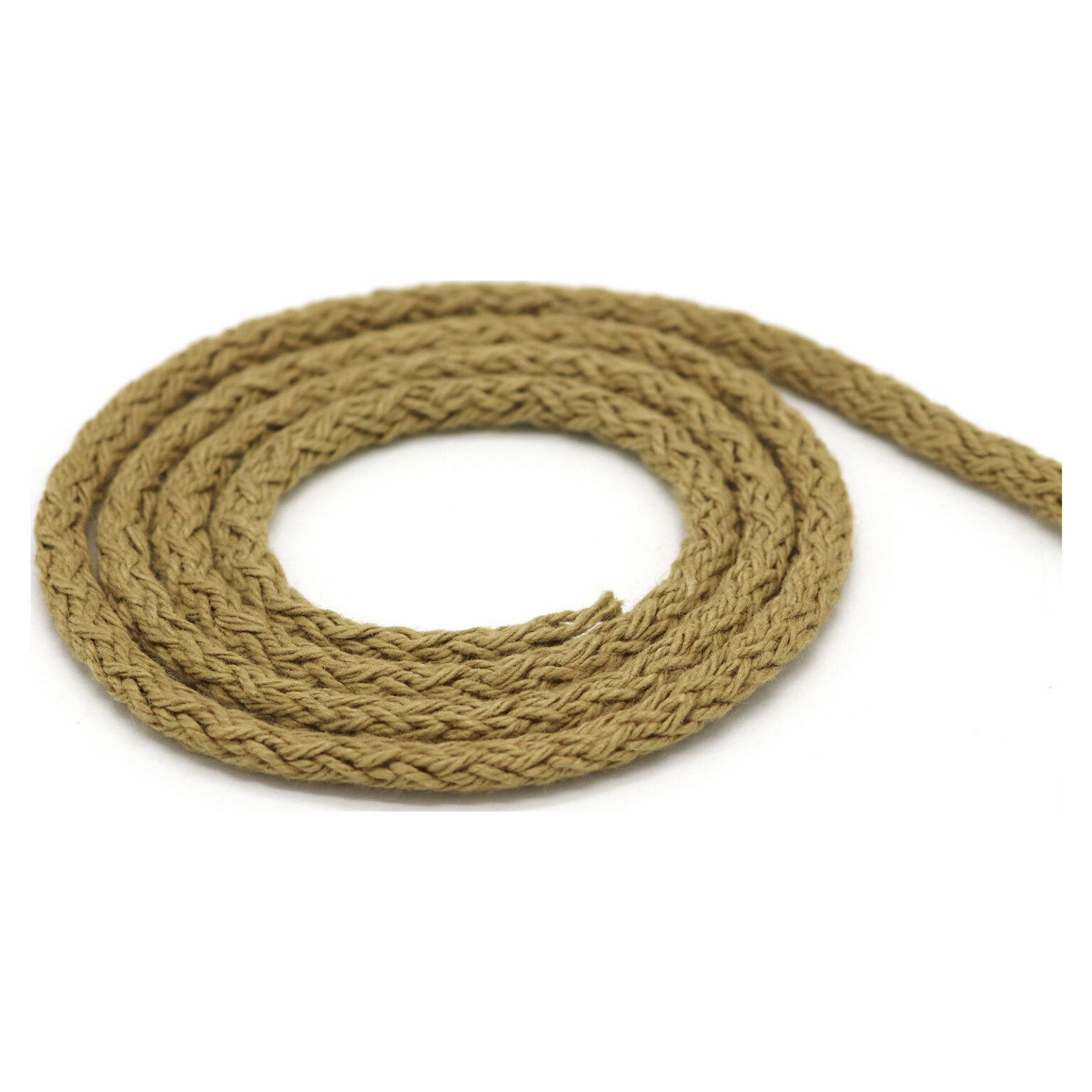 This is a 4mm drawcord and Raw in colour.
