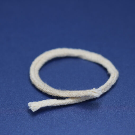 This is a 4mm drawcord, made from cast zinc and Raw in colour.