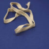 This is a 4mm drawcord, made from cast zinc and Raw in colour.