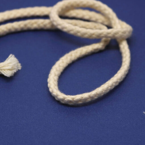 This is a 6mm drawcord, made from cast zinc and Raw in colour.