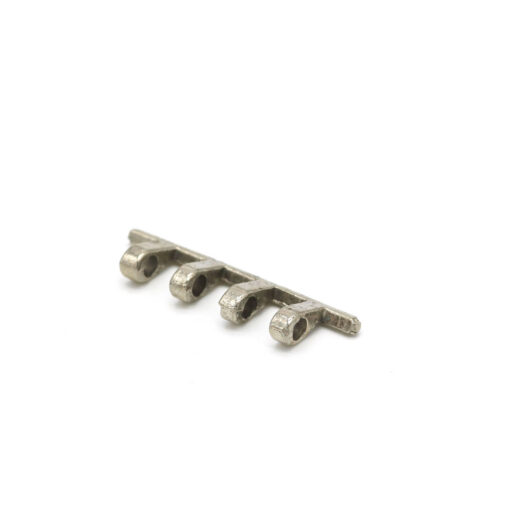 This is a drawcord, made from cast and Nickel Plated in colour.