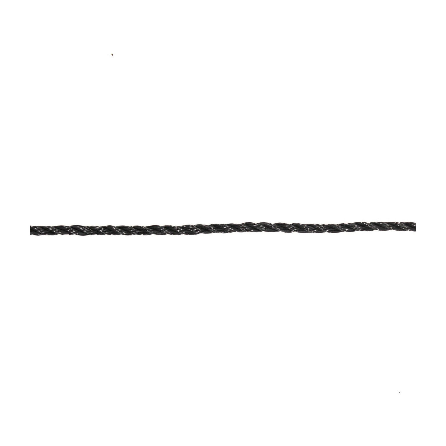 This is a 3mm drawcord, made from brass and Black in colour.