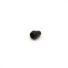 This is a drawcord, made from plastic and Black in colour.