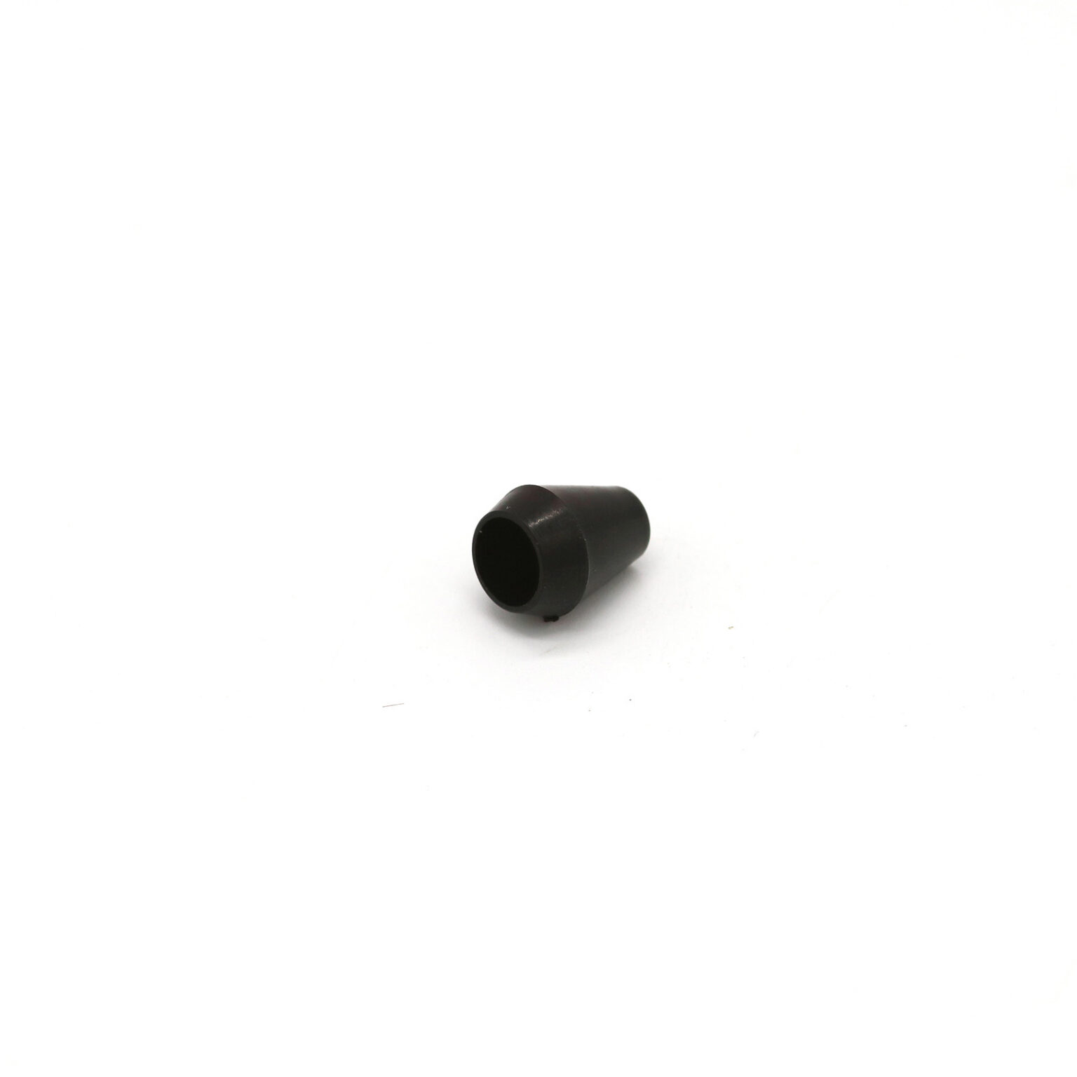 This is a drawcord, made from plastic and Black in colour.