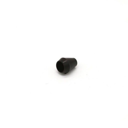 This is a drawcord, made from plastic and Black in colour.