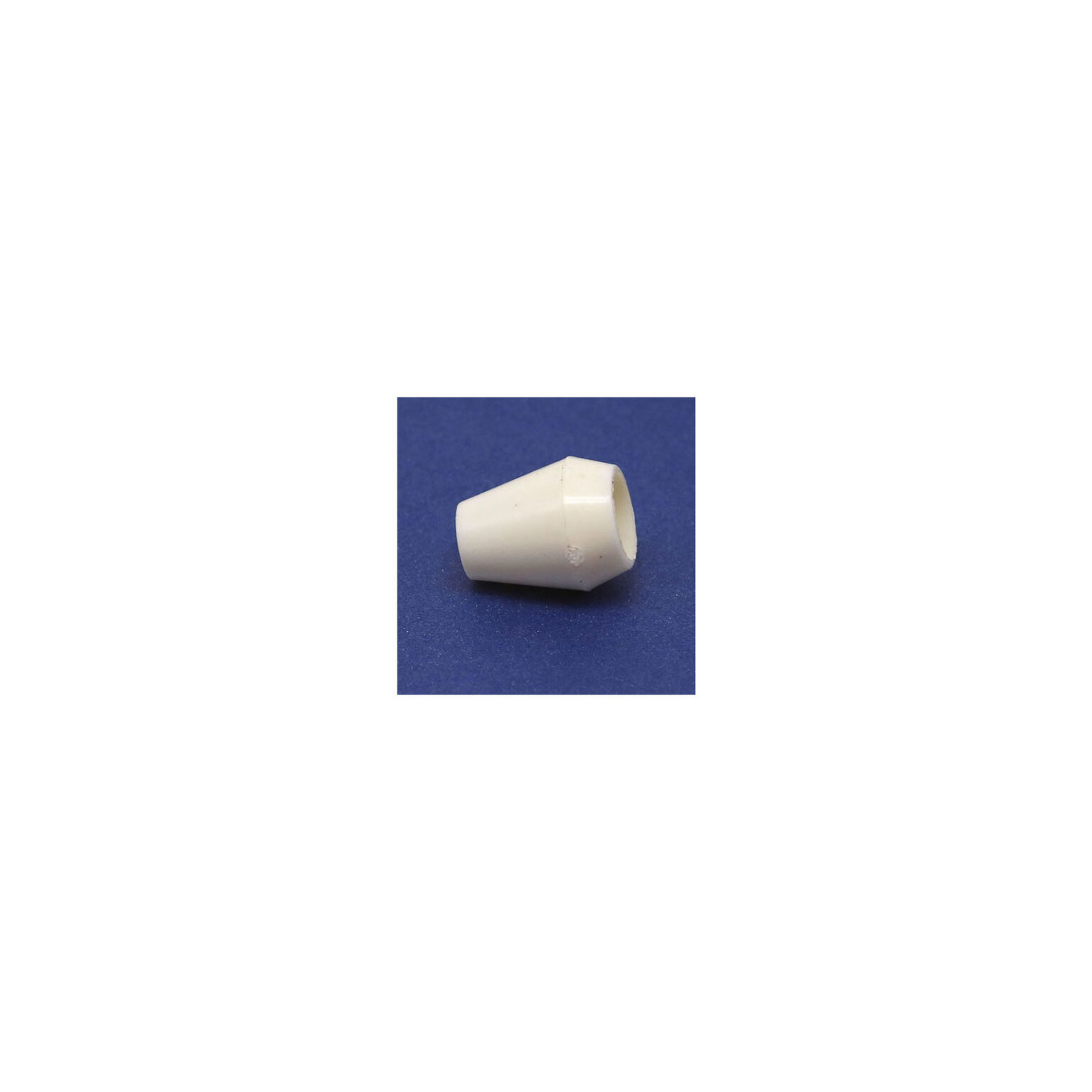 This is a drawcord, made from plastic and White in colour.