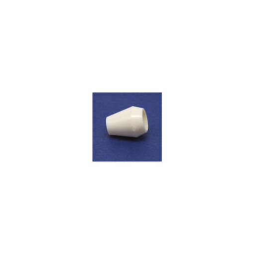 This is a drawcord, made from plastic and White in colour.