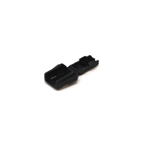 This is a drawcord, made from plastic and Navy in colour.