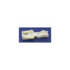 This is a drawcord, made from plastic and White in colour.