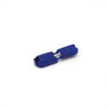This is a drawcord, made from plastic and Blue in colour.