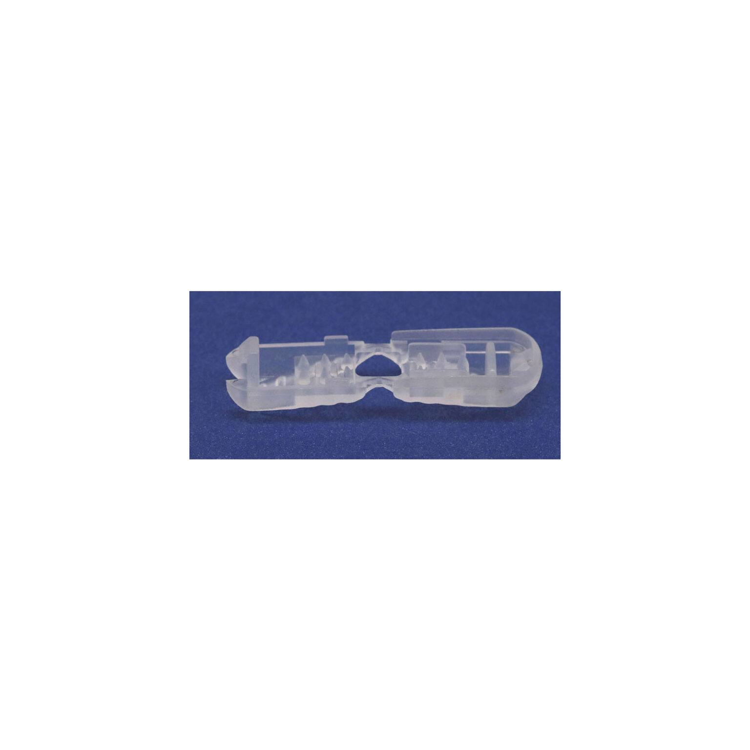 This is a drawcord, made from plastic and Clear in colour.