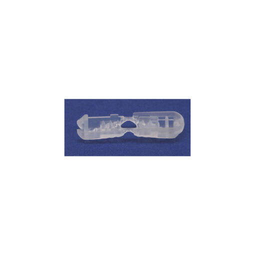 This is a drawcord, made from plastic and Clear in colour.