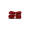 This is a drawcord, made from plastic and Red in colour.