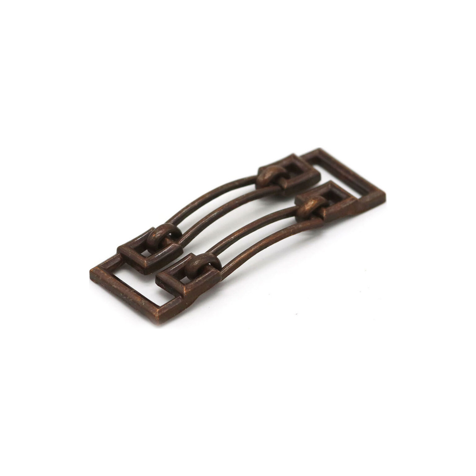 This is a 15mm trim, made from cast zinc and Antique Copper Light in colour.